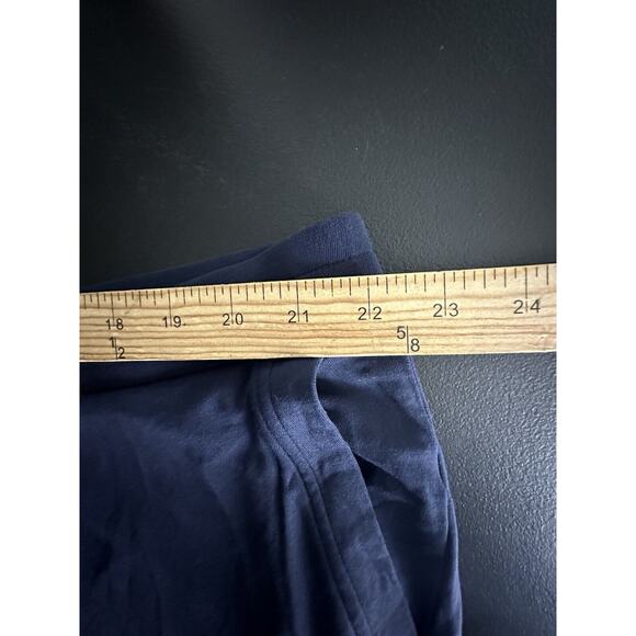 Pure Jill Plus Size 3X Eco Terry Pants Blue Stretch Pockets Pull On Comfy 26-19 - Picture 7 of 10